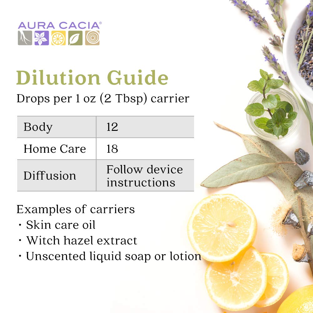 Aura Cacia Géranium: dilution sûre pour les soins de peau.
