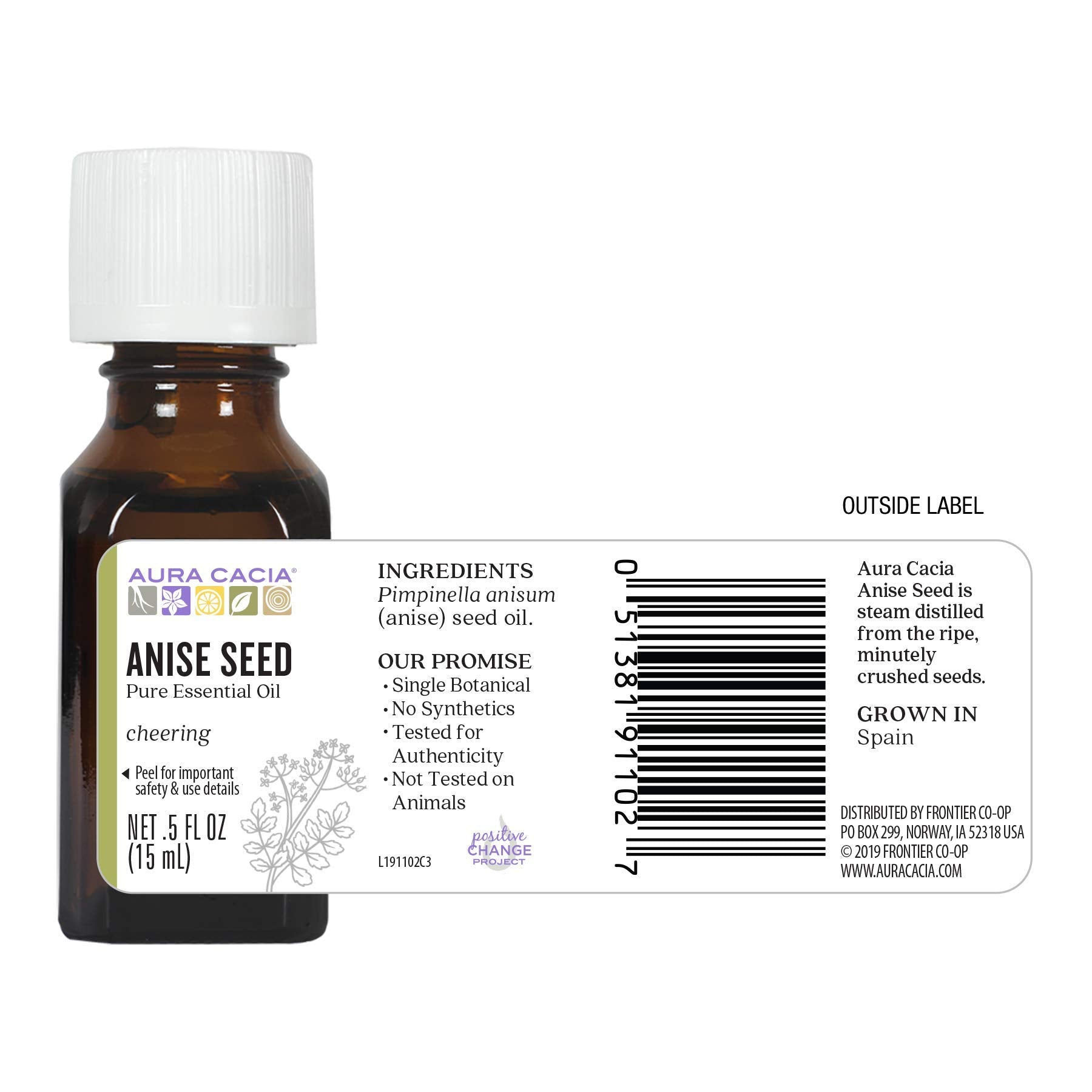 Aura Cacia huile essentielle anis, soins maison naturels et parfum délicat.