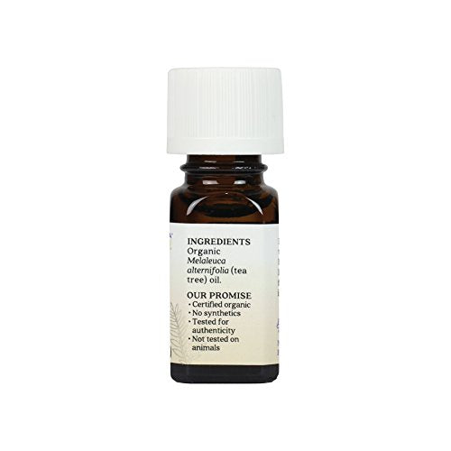 Aura Cacia huile essentielle arbre à thé — brume d'ambiance purifiante.