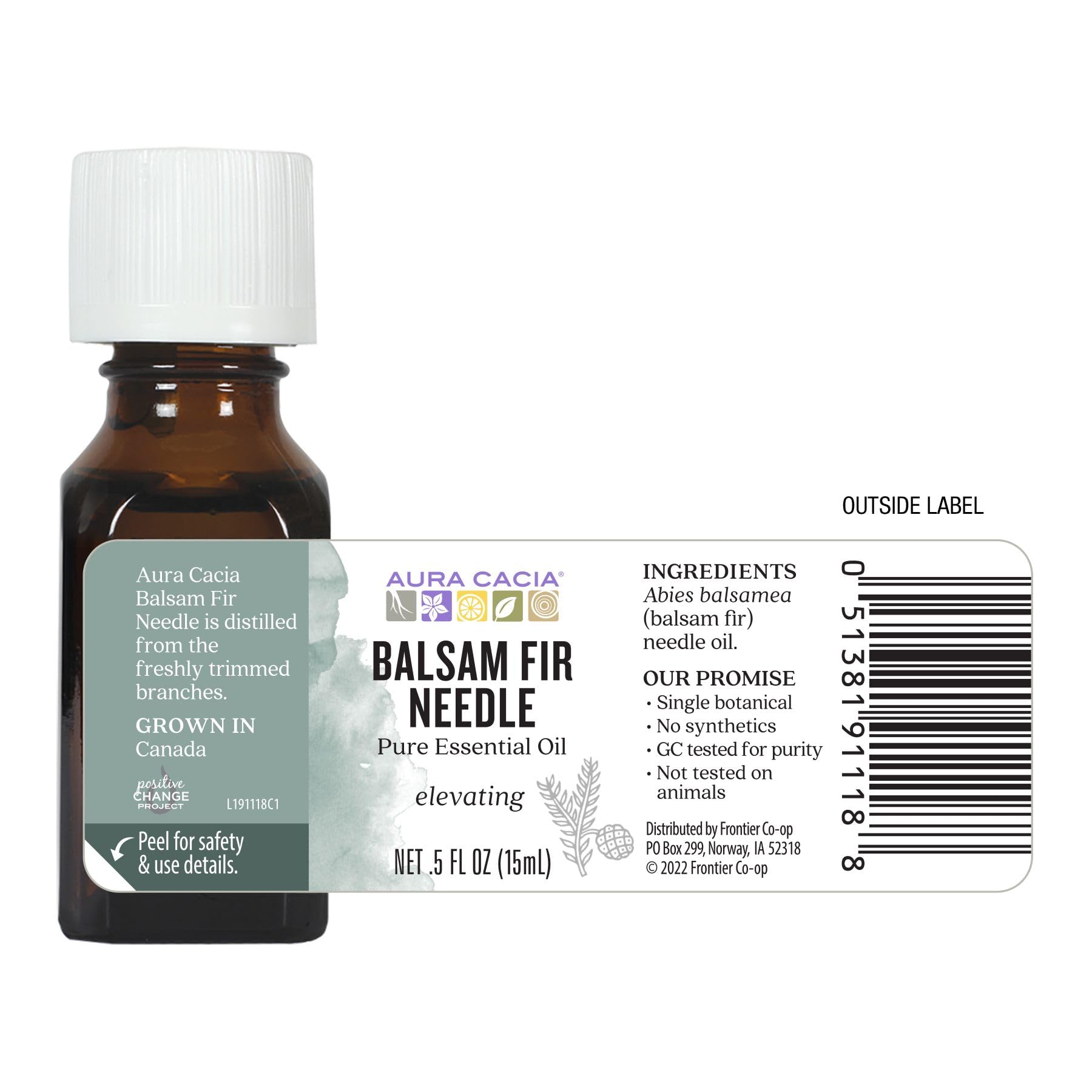 Aura Cacia huile essentielle balsam fir aiguille — brumisateur maison pratique.