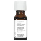 Aura Cacia huile essentielle citron: emballage simple et authentique, sans colorants artificiels.