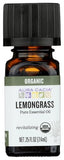Aura Cacia huile essentielle citronnelle – bouteille, arôme frais idéal pour diffusion.