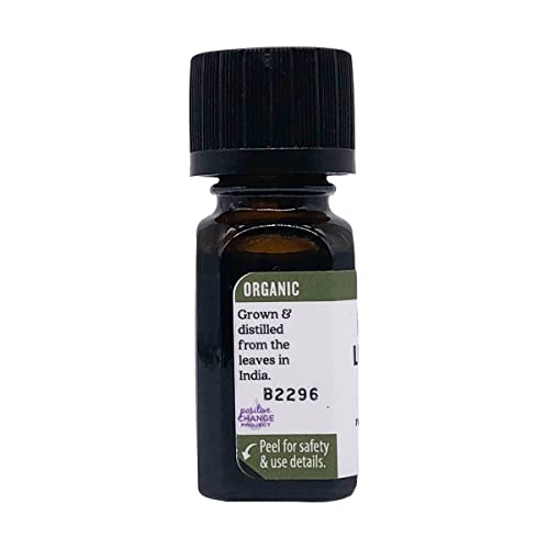 Aura Cacia huile essentielle citronnelle – emballage clair et information qualité pour le consommateur.