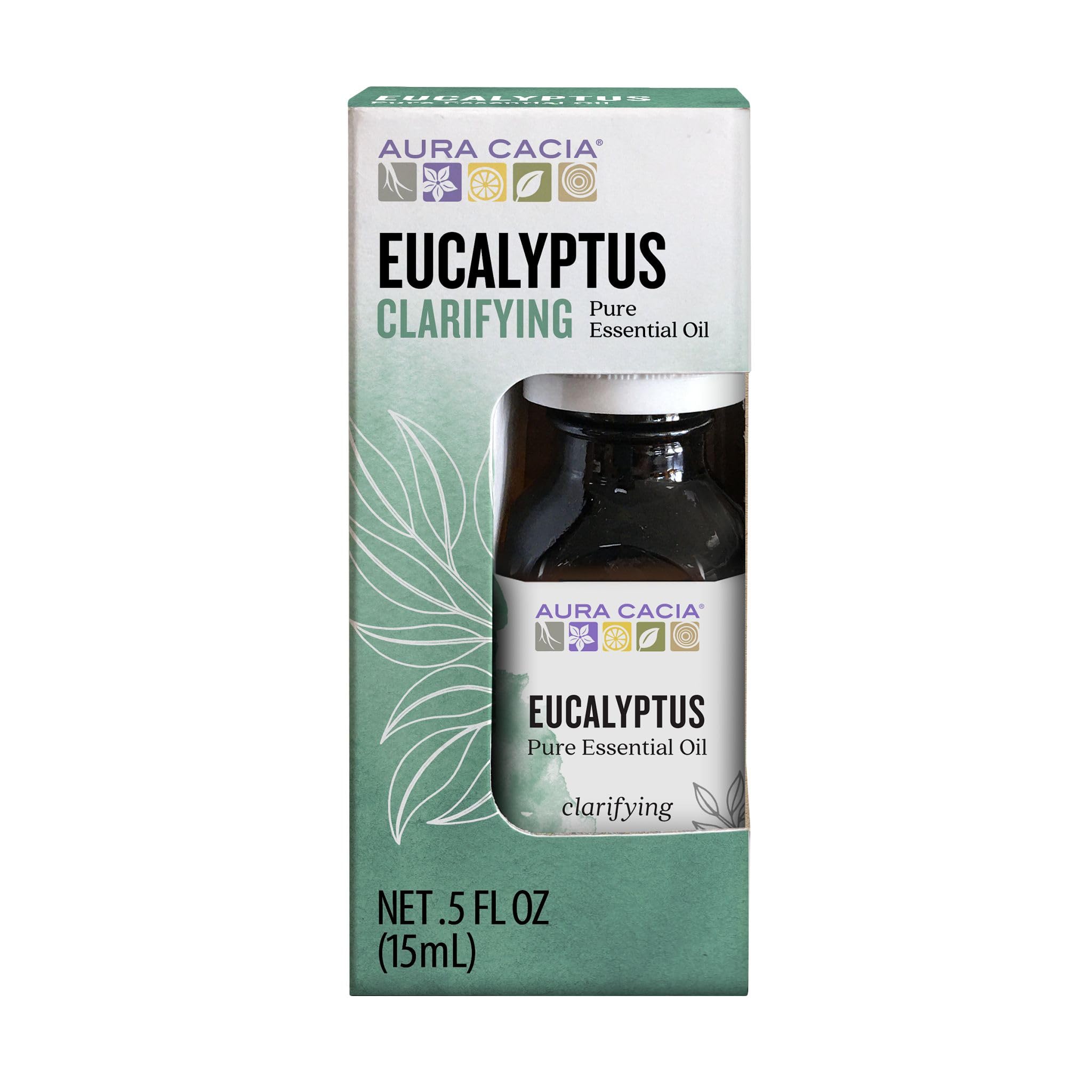 Aura Cacia huile essentielle eucalyptus – flacon prêt à diffuser pour une ambiance rafraîchissante.