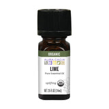 Aura Cacia huile essentielle lime biologique, flacon: arôme frais propice à la diffusion.