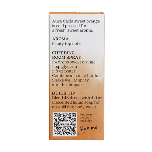 Diffuseur aromatique avec orange douce Aura Cacia pour énergie et clarté.