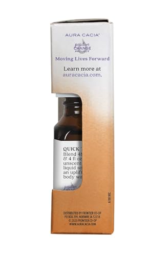 Nettoyage domestique frais avec huile essentielle orange Aura Cacia.