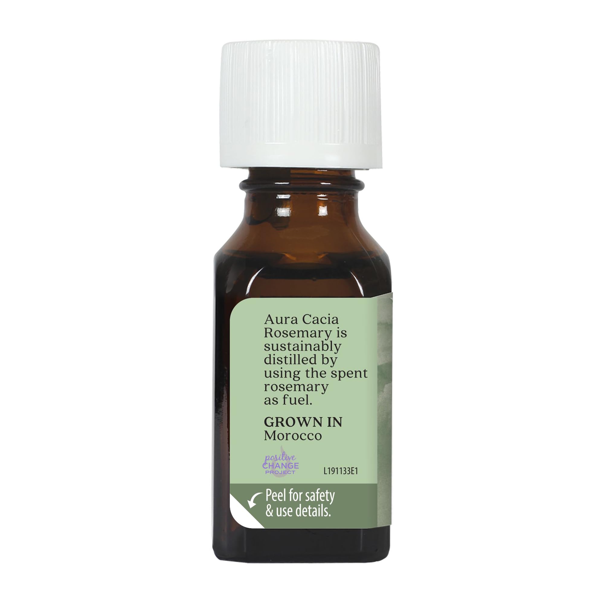 Huile romarin Aura Cacia pour soin cutané et éclat naturel.