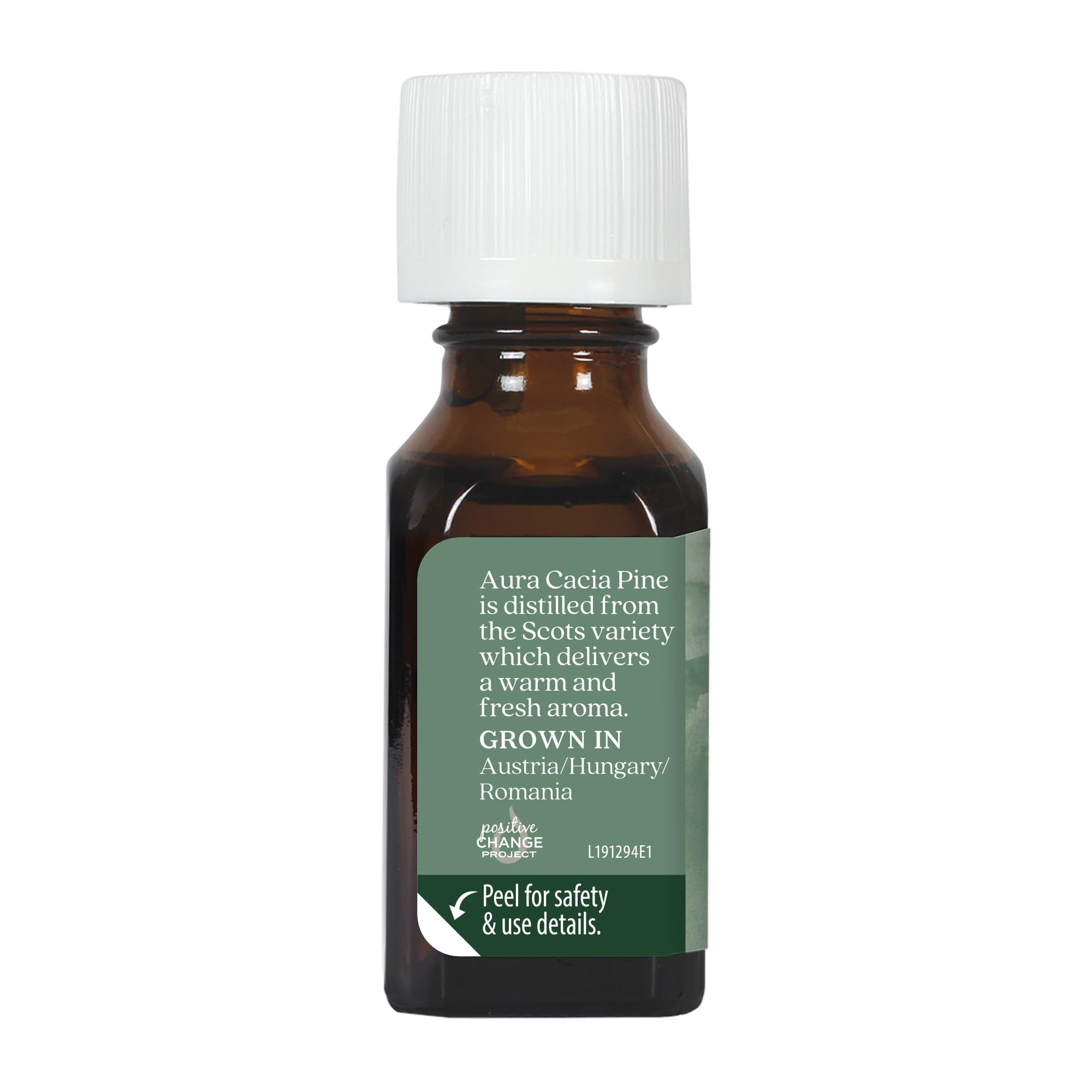 Aura Cacia huile essentielle pin sylvestre — mélange soin corps pour revitaliser la peau.