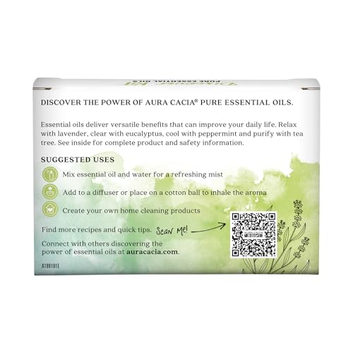 Aura Cacia Kit Découverte huile eucalyptus: diffusion rafraîchissante pour l'ambiance