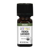 Aura Cacia Lavande bio, flacon: diffusion relaxante et soin délicat de la peau.