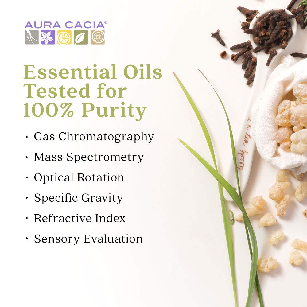 Aura Cacia lavande huile essentielle, douceur nocturne pour rituels bien-être.