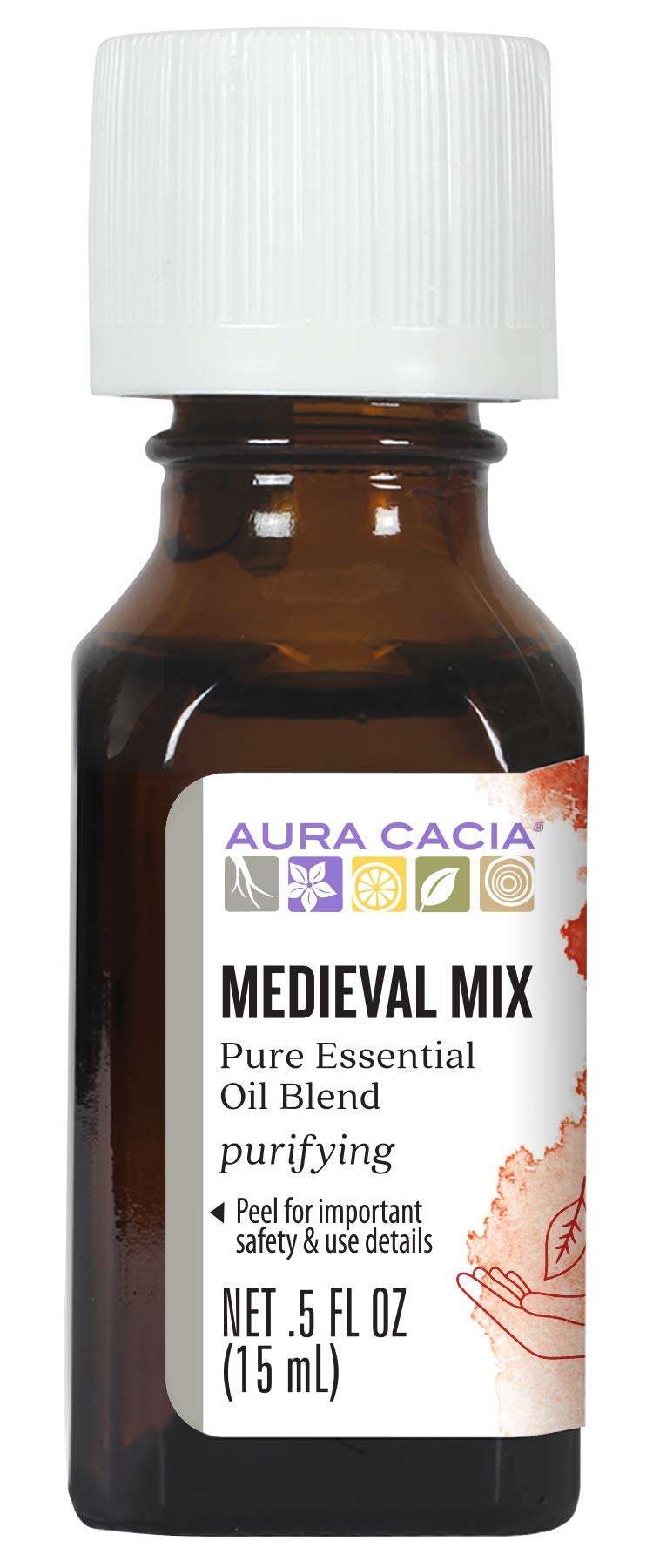 Aura Cacia Medieval Mix, bouteille 15 ml, diffusion aromatique pour ambiance maison.