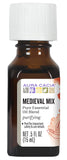 Aura Cacia Medieval Mix, bouteille 15 ml, diffusion aromatique pour ambiance maison.