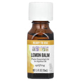 Aura Cacia mélisse officinale dans huile de jojoba — bouteille prête à l’emploi pour détente sensorielle.