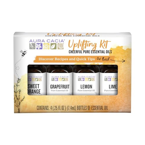 Aura Cacia orange-douce: flacon huile essentielle pour diffuser une énergie positive.