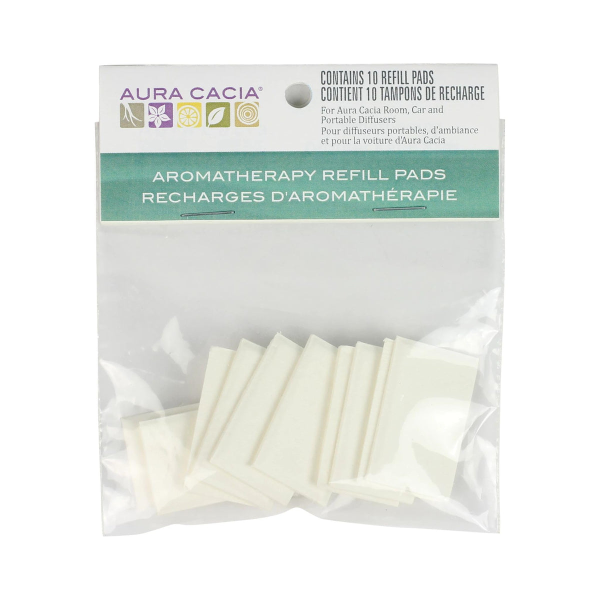 Aura Cacia pastilles-recharge-diffuseur-voiture-et-piece pour parfum durable et usage pratique.