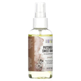 Aura Cacia Patchouli Orange brume aromatherapie, étiquette élégante sur la bouteille