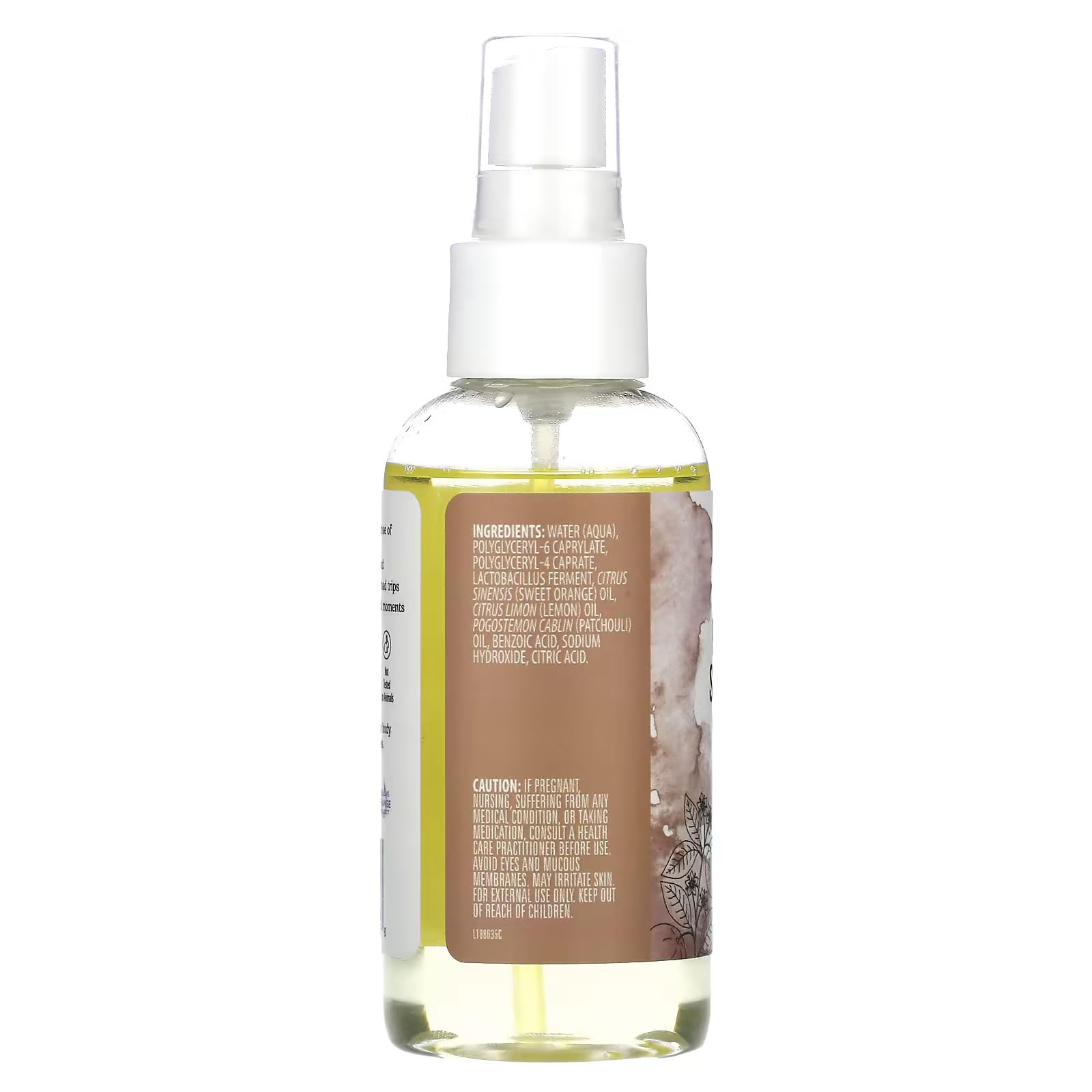 Aura Cacia Patchouli Orange brume aromatherapie, pompe spray pour diffusion facile