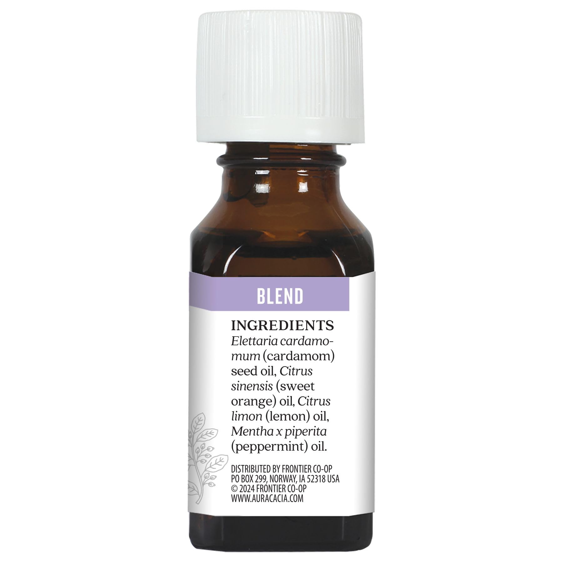 Aura Cacia Pep Talk: etiquette clairement indiquée pour usage rapide et sûr.