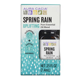 Aura Cacia Printemps Pluie – Bouteille 0,25 oz, arôme léger et naturel.
