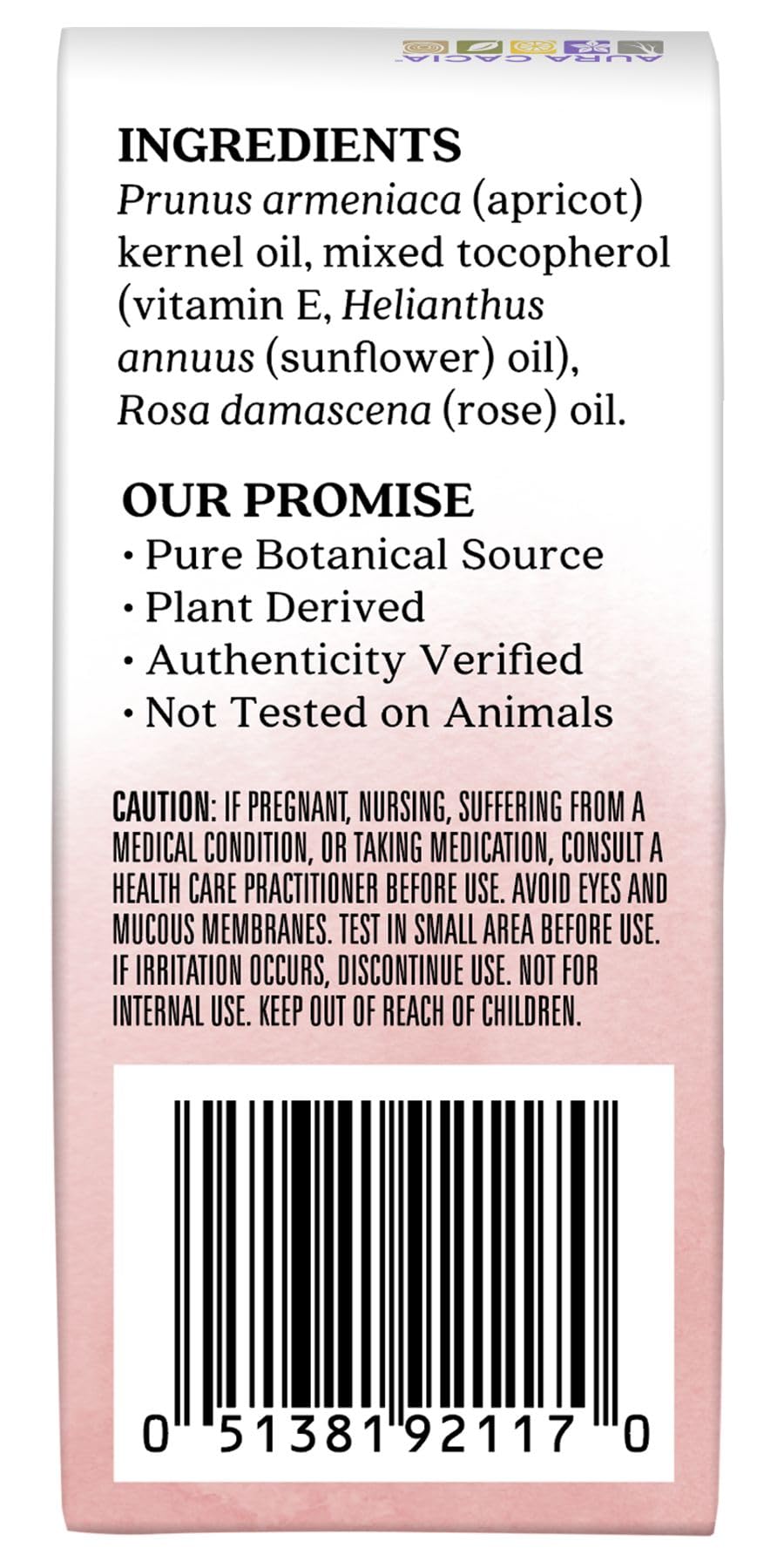 Aura Cacia Rose – application sur poignet pour hydratation et relaxation.