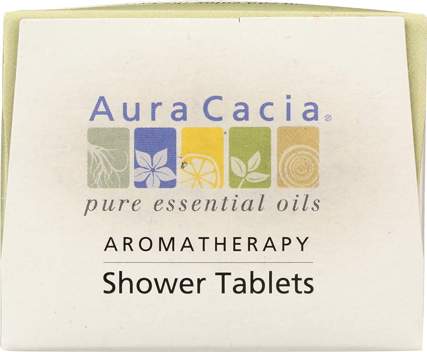 Tablettes Aura Cacia douche eucalyptus libérant un parfum pur et naturel.