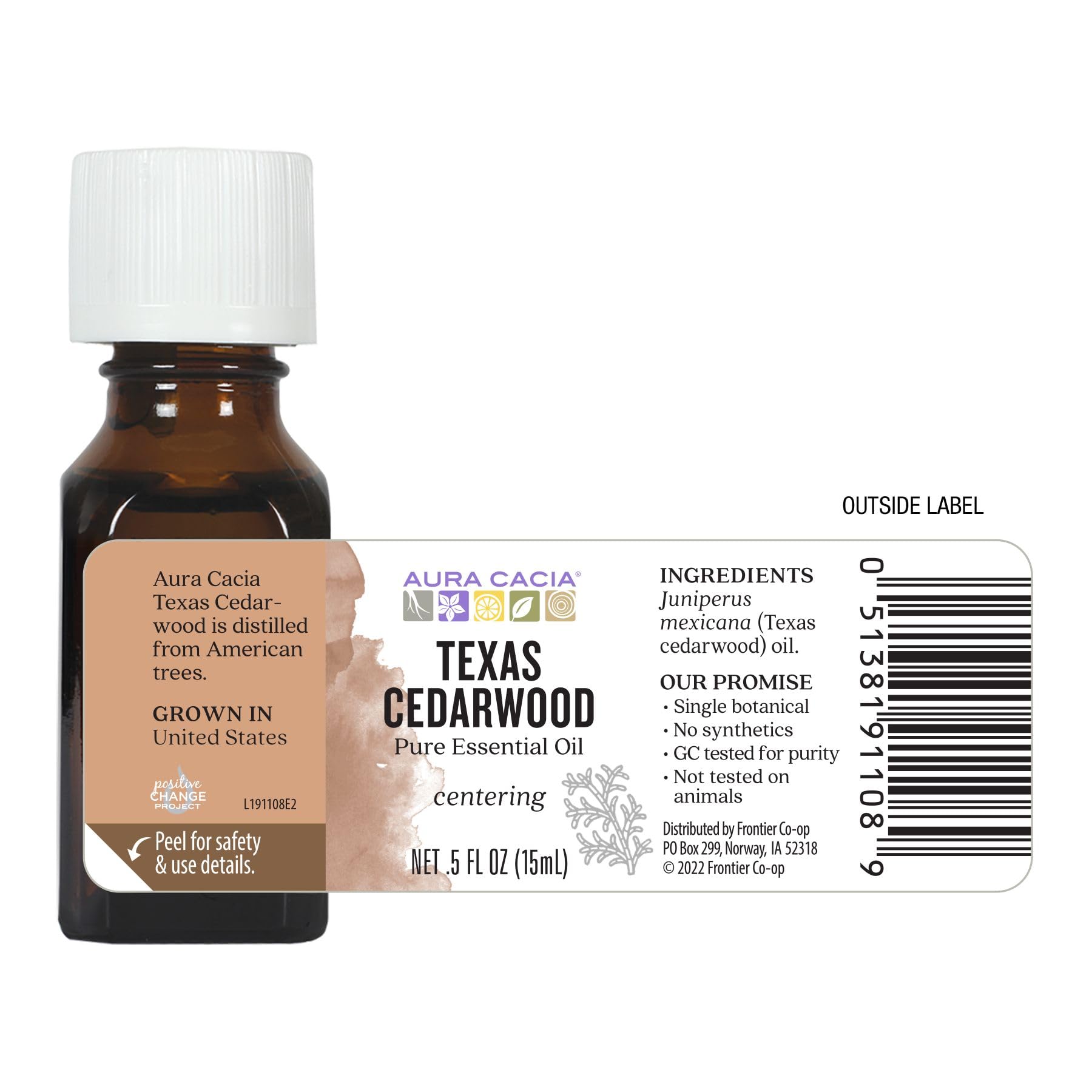Parfum boisé diffusé en brume d'ambiance avec Aura Cacia Texas Cedarwood.