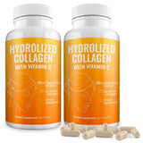 Aura Vitamin: flacon de gélules, collagène hydrolysé et énergie potentielle.