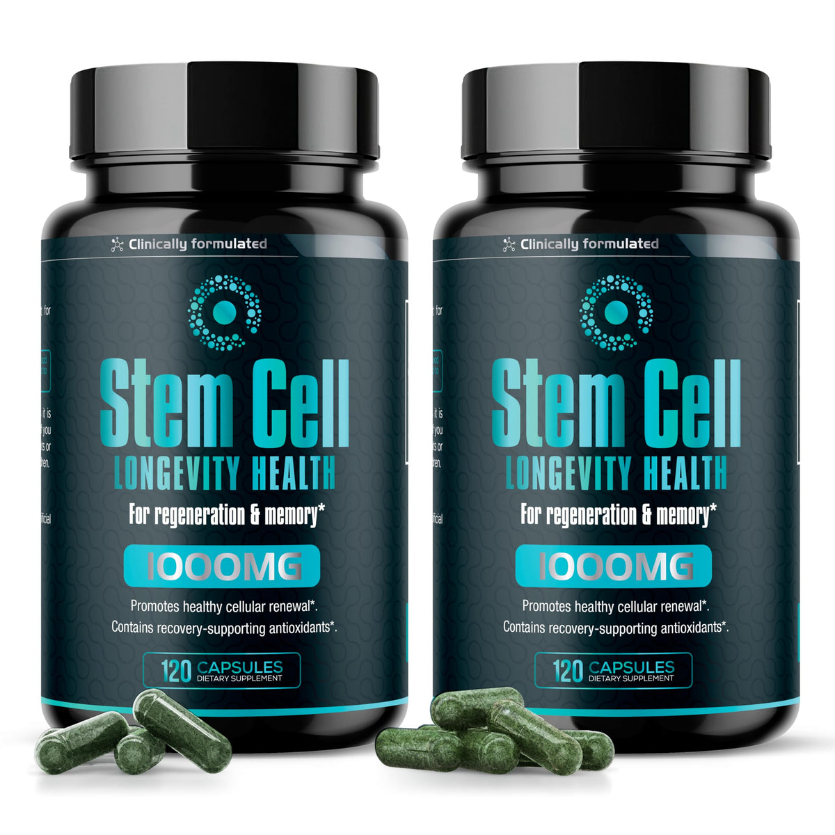 Aura Vitamins Stem Cell 1000mg : bouteille de capsules prête à l'emploi pour la vitalité