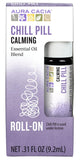 Aura Cacia Chill Pill Roll-On compact pour aromathérapie nomade et pratique.