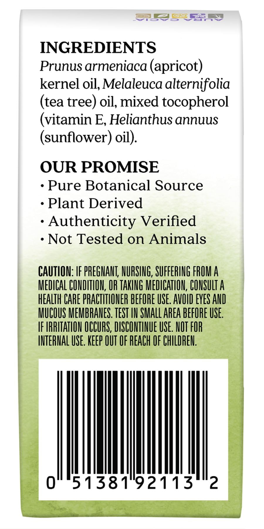 Aura Cacia Roll-On Arbre à Thé – mélange d'huiles essentielles et huile de noyau d'abricot.