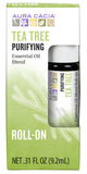 Aura Cacia Roll-on Arbre à Thé – applicateur sur peau pour une purification ciblée.