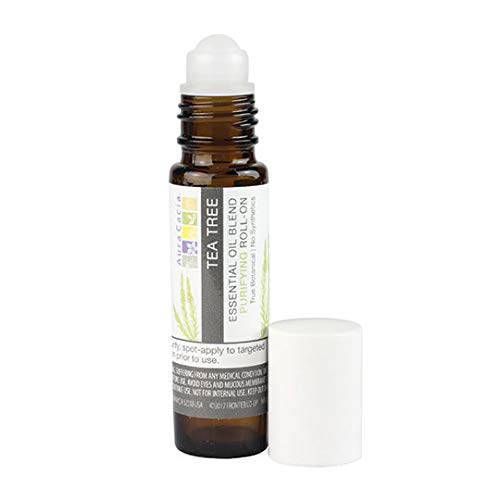 Aura Cacia Roll-On Arbre à Thé – texture légère sans film gras.