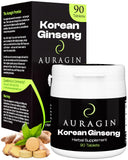 Auragin ginseng rouge en bouteille, énergie naturelle potentielle
