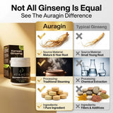 Racines ginseng 6 ans Auragin, pureté et tradition pour le bien-être