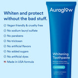 Auraglow vegan-sans-sls – brossage doux et formule naturelle