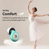 Bouchons AuralProtek: silicone doux et port discret.