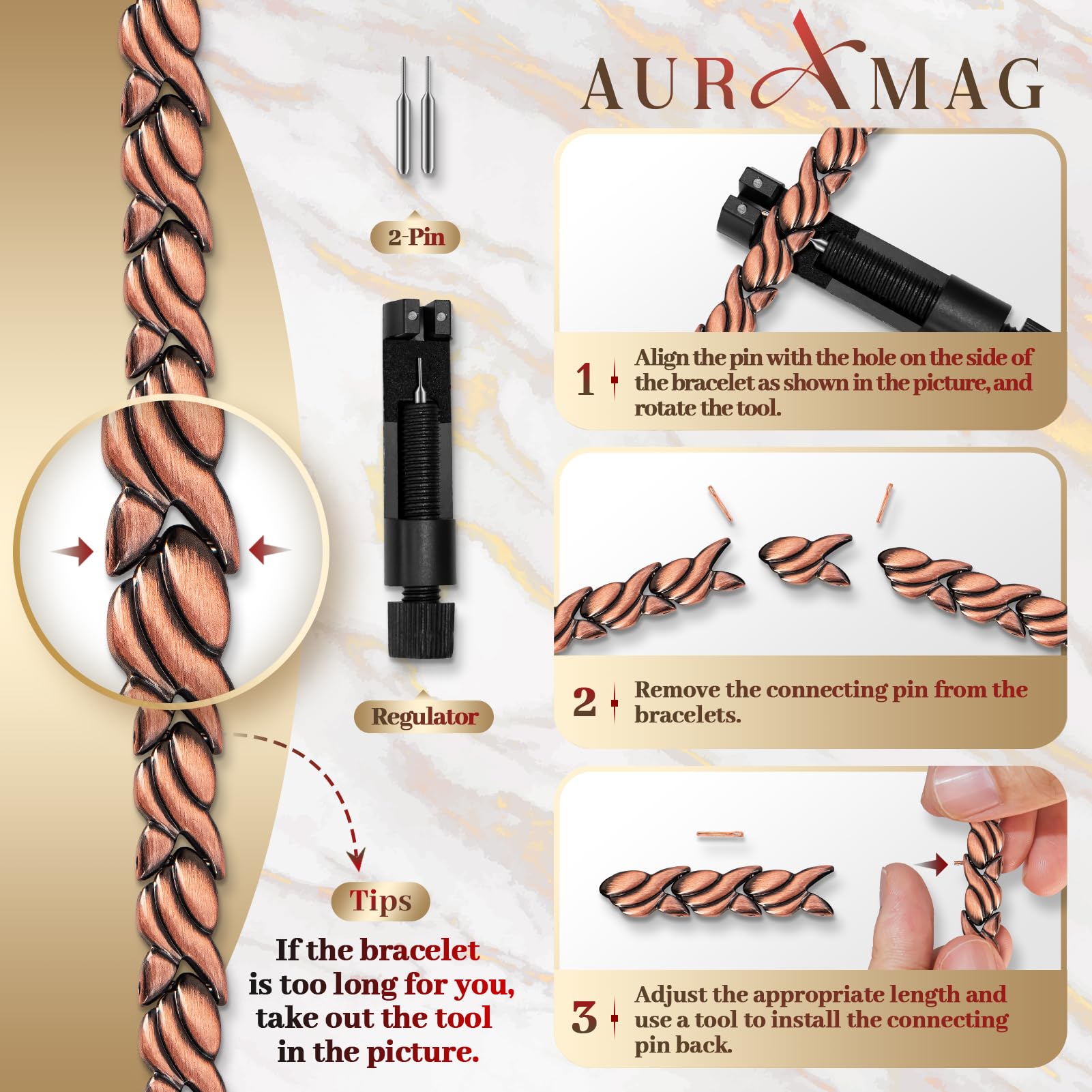 Coffret cadeau Auramag prêt à offrir, présentation soignée.