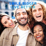 Sourire plus lumineux après une utilisation régulière.