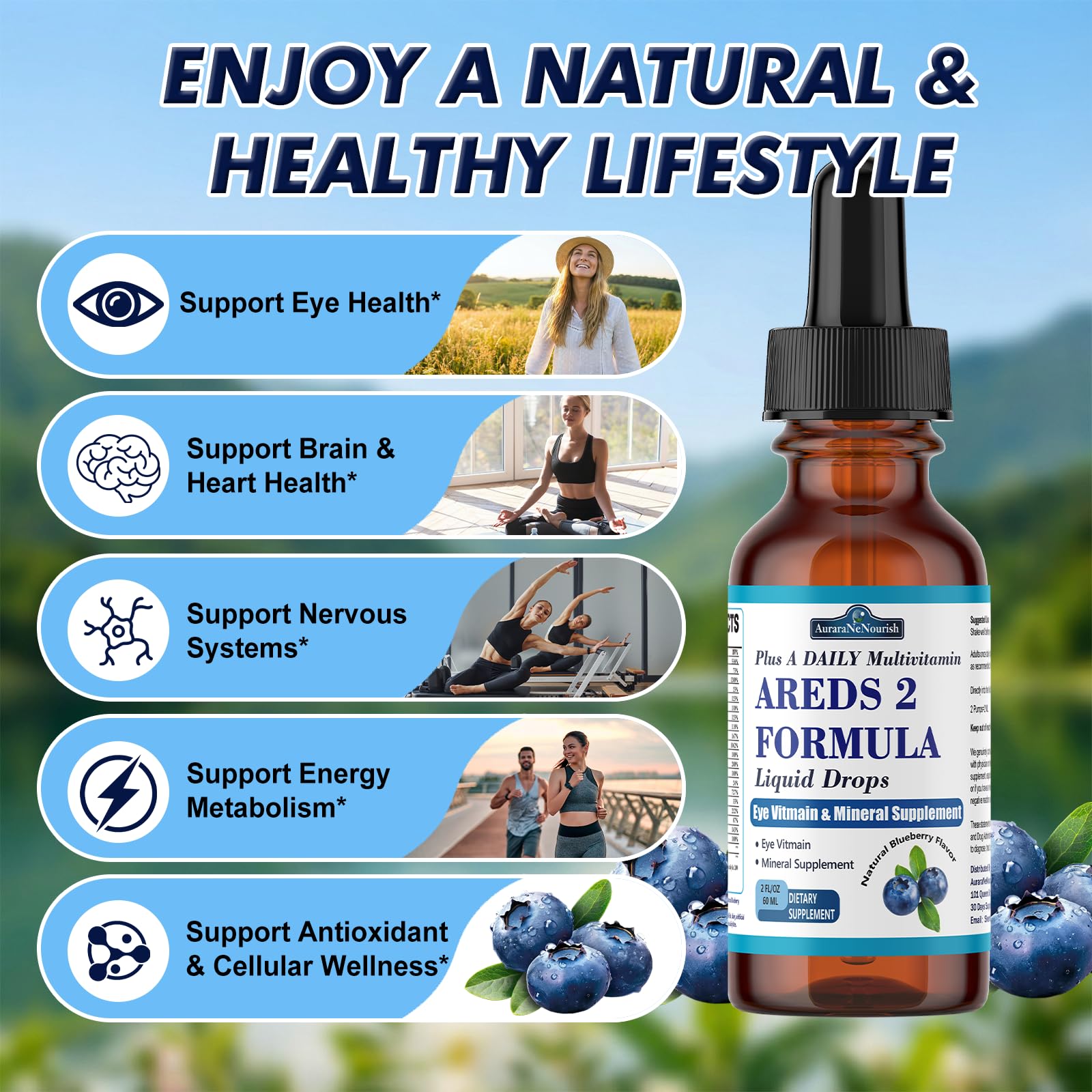 Ingrédients AuraraNeNourish: présentation des 22 nutriments essentiels.