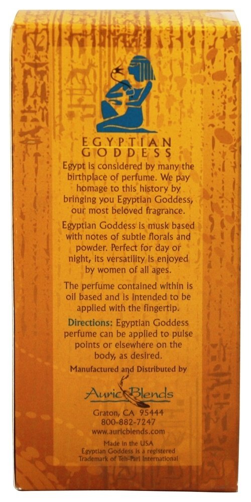 Auric Blends Egyptian Goddess – visuel-senteurs, évoque une ambiance florale et chaude.