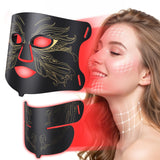 Aurphany masque thérapie lumière rouge visage et cou, revitalise la peau et favorise l’éclat.