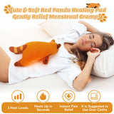 Auspicious Beginning peluche panda rouge thermo USB: douceur et chaleur portable.