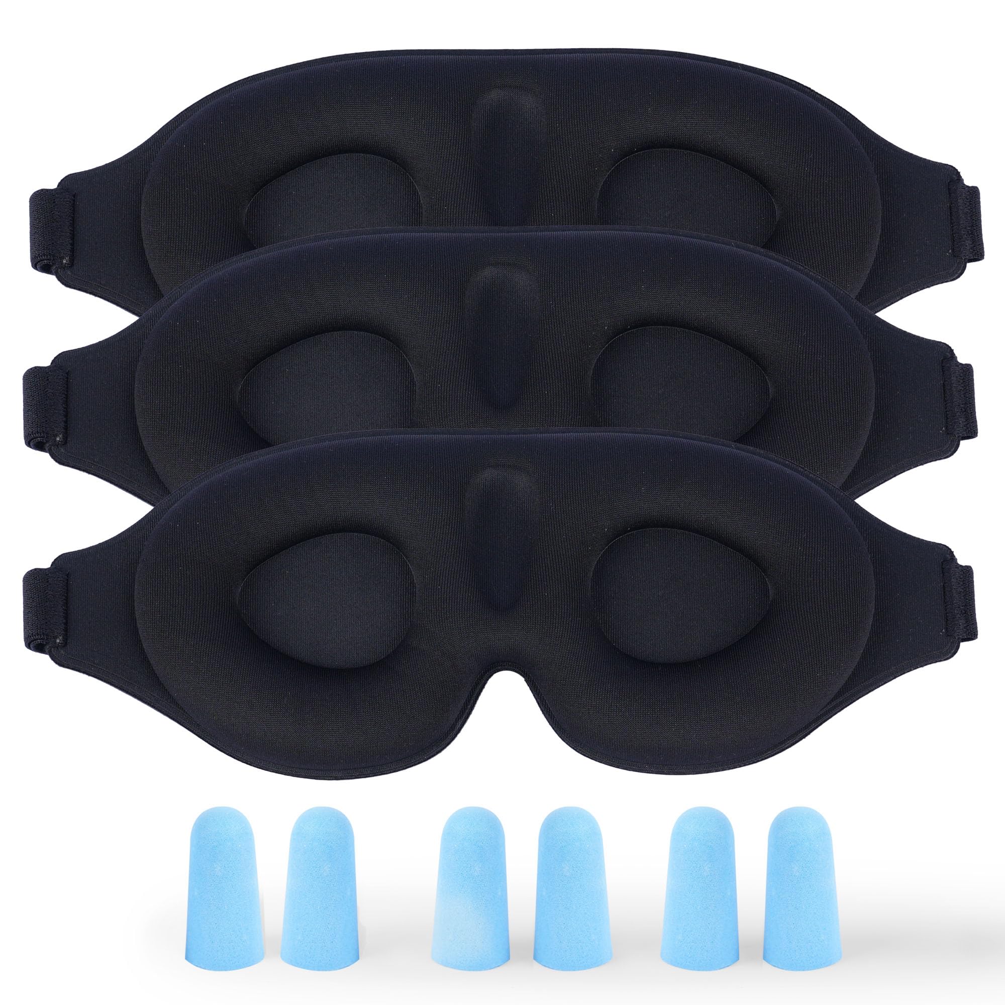 Masque Aussumy 3D contourné pack triple – bloc lumière et sommeil apaisé