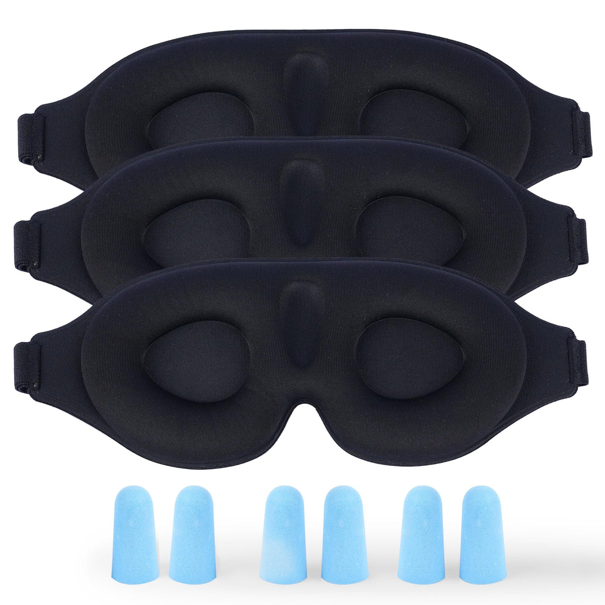 Masque Aussumy 3D contourné pack triple – bloc lumière et sommeil apaisé