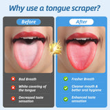 Aussumy rasoir-langue en acier inoxydable 100 %, durable et hygiénique