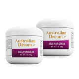 Crème Australian Dream pour le dos avec absorption rapide et soulagement ciblé.