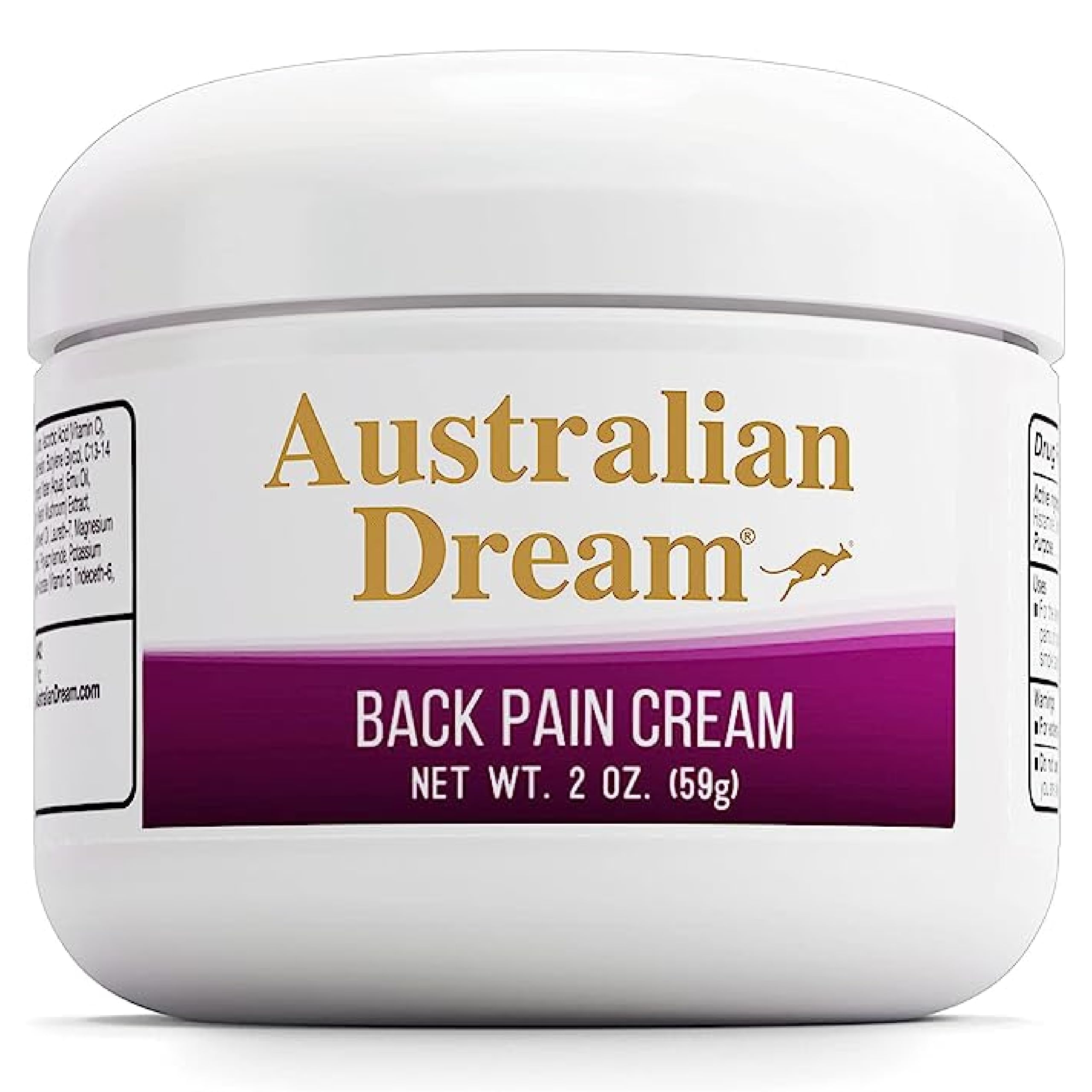 Australian Dream Crème Douleur Dos – flacon 60 ml pour un soulagement ciblé