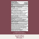 Australian Dream soulagement rapide, absorption efficace pour les muscles.